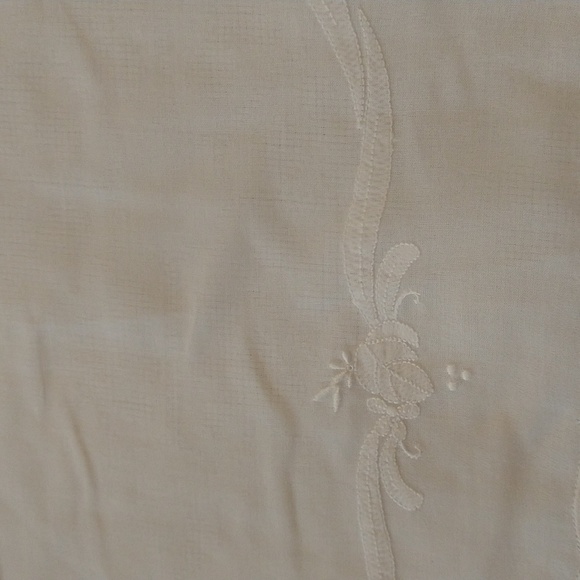Set of 5 organdy linen handmade madeira white placemats vintage cottagecore - Picture 4 of 8